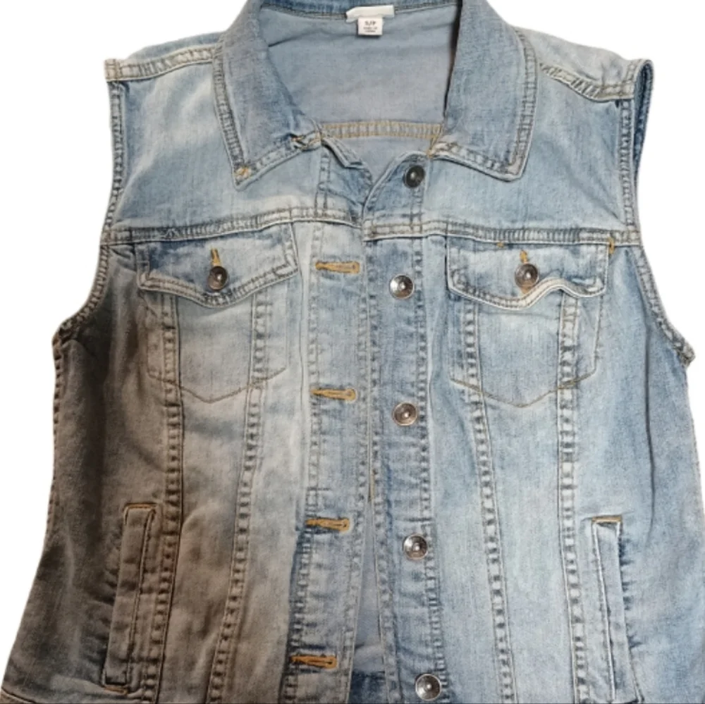Merona Blue Denim Vest